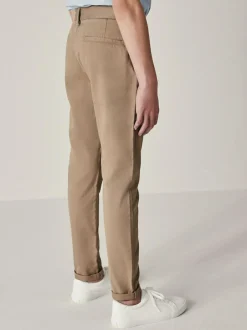 Next Stone Skinny Fit Stretch Chino Trousers (3-17yrs) New