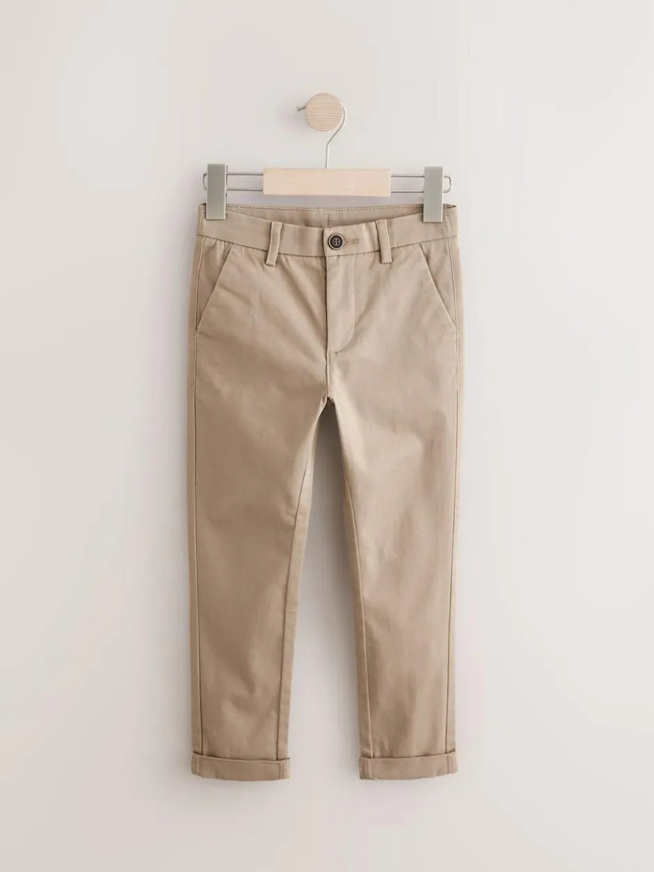 Next Stone Skinny Fit Stretch Chino Trousers (3-17yrs) New