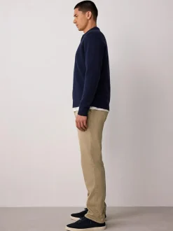 Next Slim Fit Motionflex Chino Trousers Stone Discount