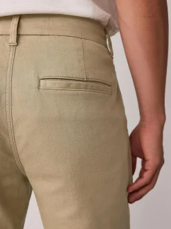Next Slim Fit Motionflex Chino Trousers Stone Discount