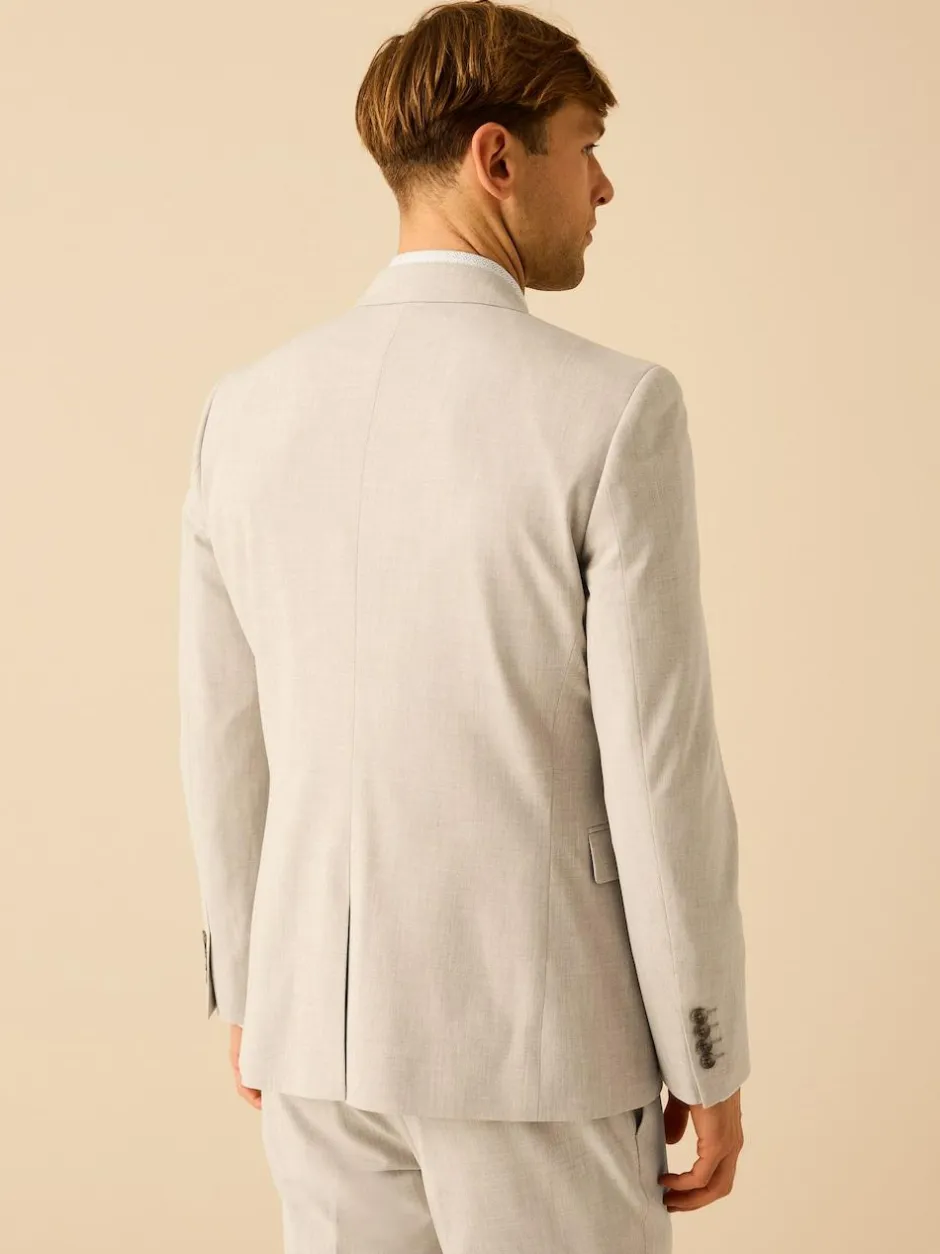 Next Slim Fit Motionflex Stretch Suit Jacket Stone