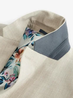 Next Slim Fit Motionflex Stretch Suit Jacket Stone