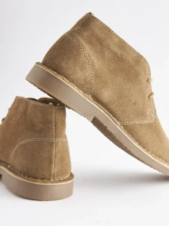 Next Stone Suede Desert Boots New