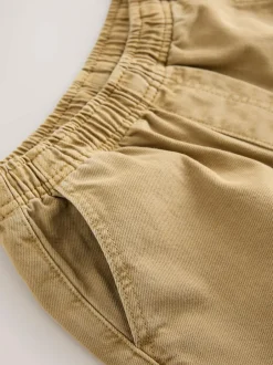 Next Wide Fit Pull On Twill Jeans (3-16yrs) Stone Outlet