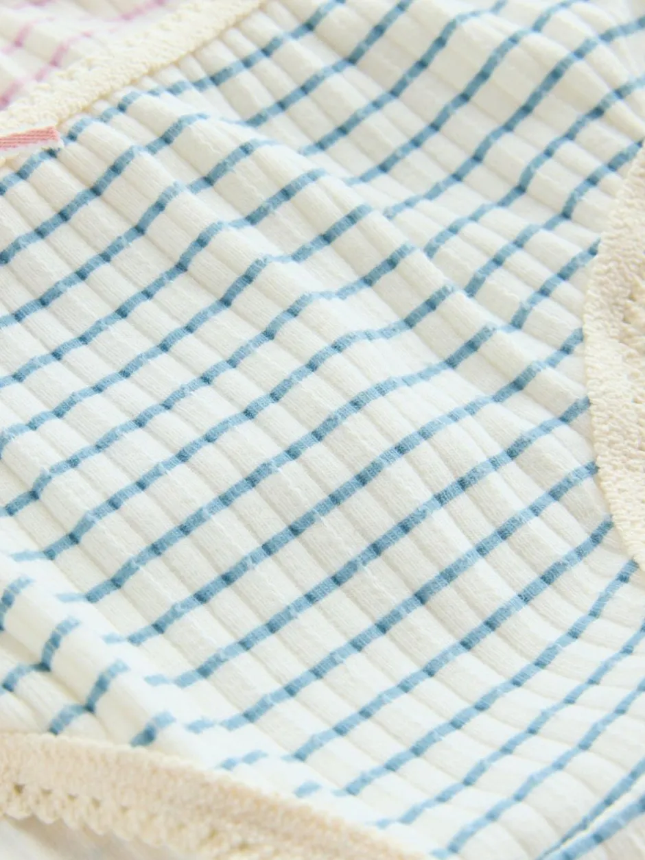 Next Texture Briefs 5 Pack (1.5-16yrs) Stripe/Plain New