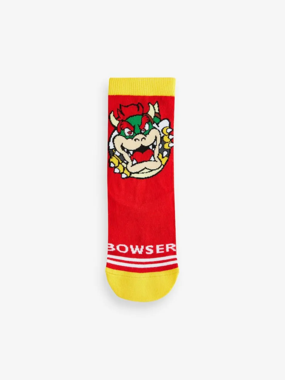 Next Character Cotton Rich Socks 5 Pack Super Mario Clearance