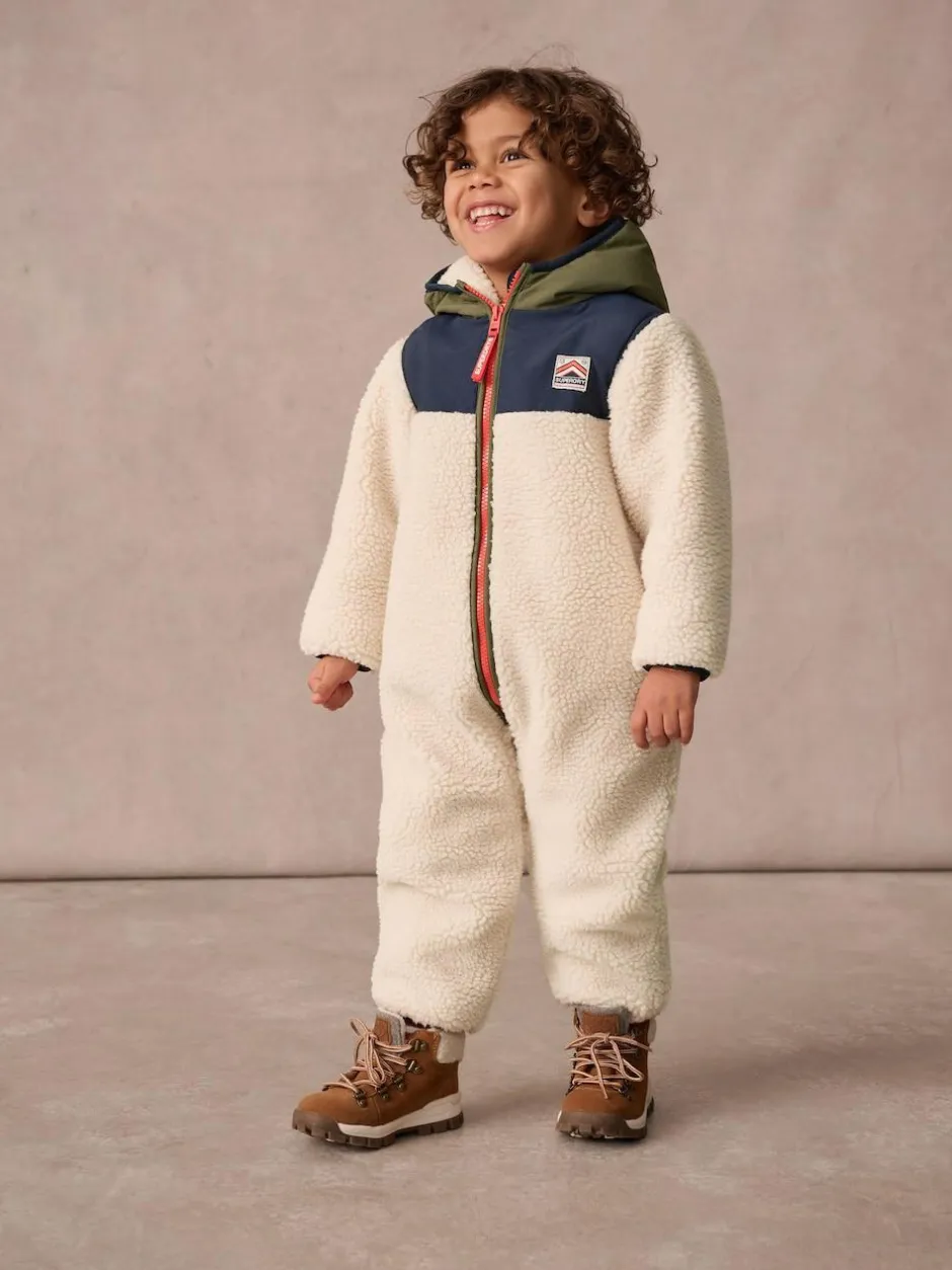 Superdry Beige Sherpa Snowsuit Online