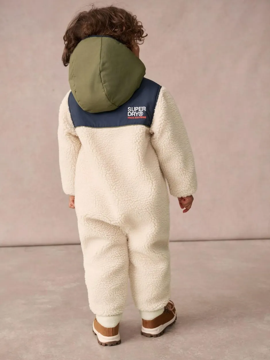 Superdry Beige Sherpa Snowsuit Online