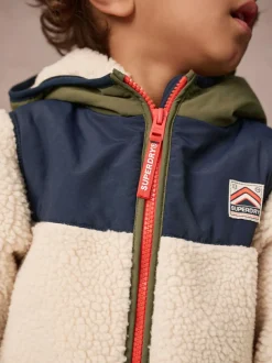 Superdry Beige Sherpa Snowsuit Online