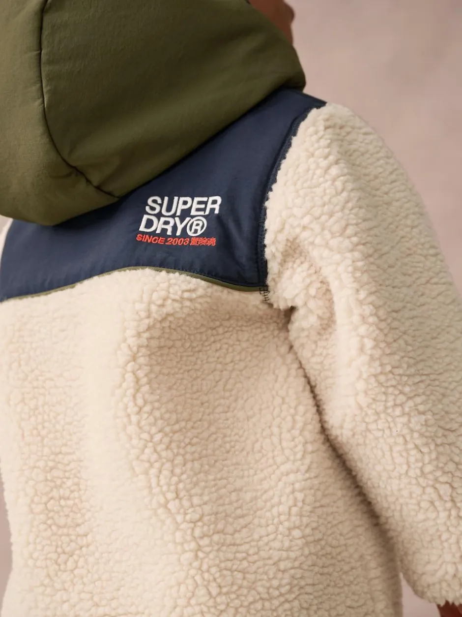 Superdry Beige Sherpa Snowsuit Online