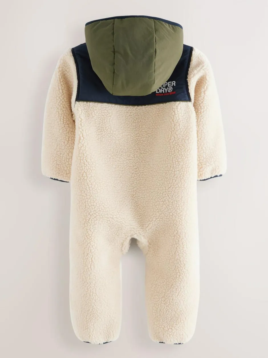 Superdry Beige Sherpa Snowsuit Online