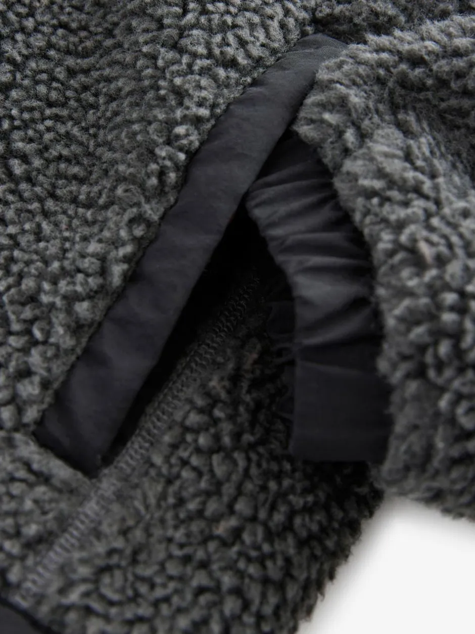 Superdry Black Borg Zip Through Jacket Clearance