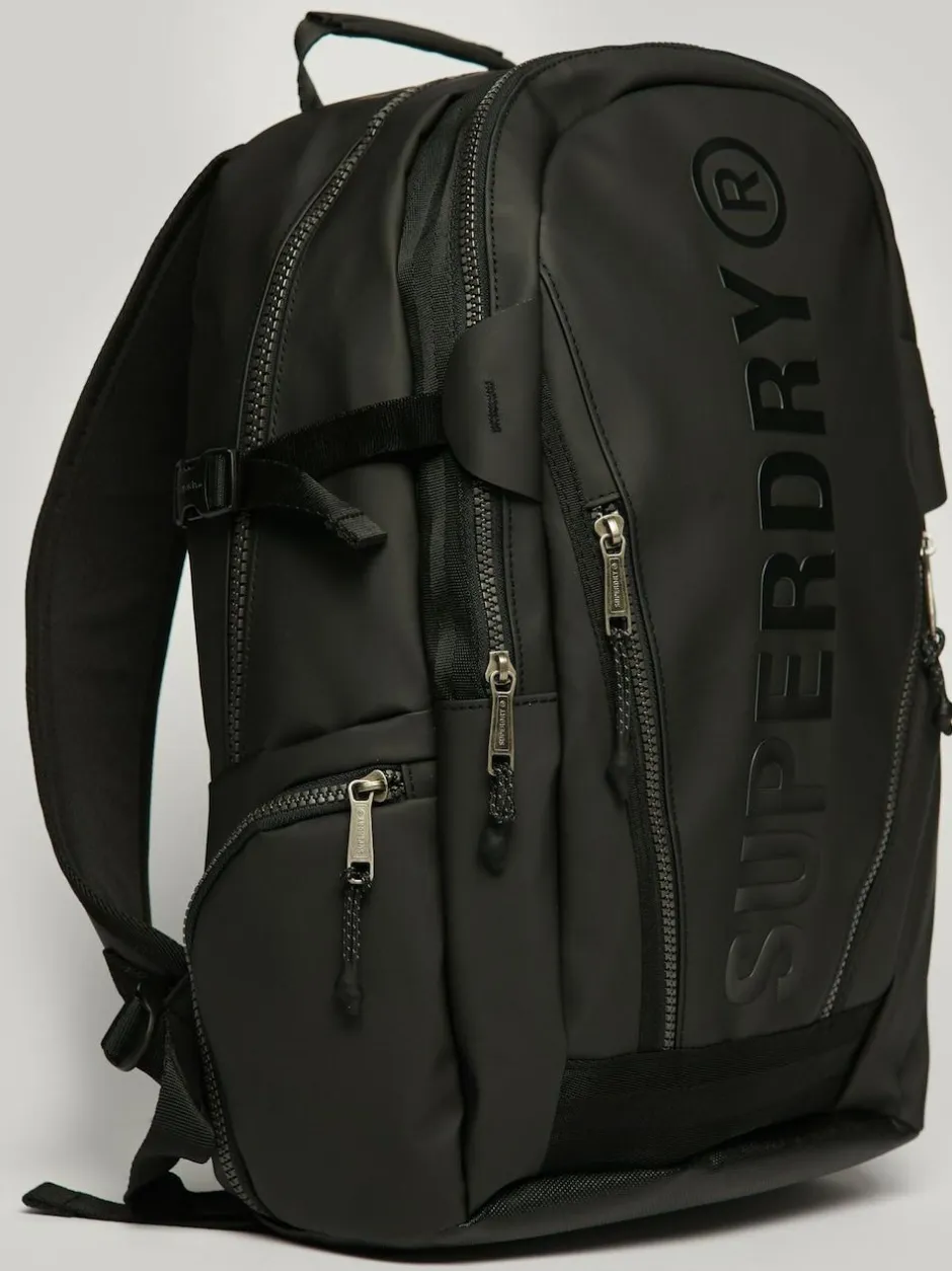 Superdry Black Tarp Rucksack Outlet