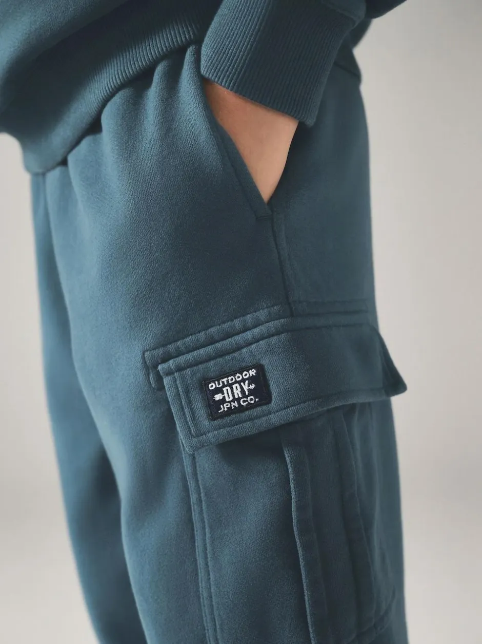Superdry Blue Red Sweat Top & Shorts Set Hot