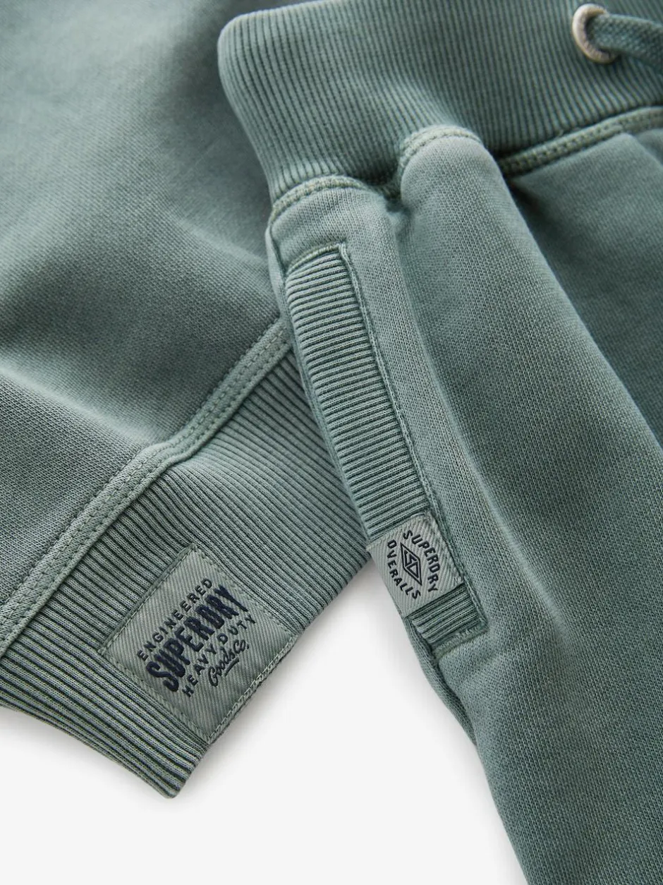 Superdry Dark Green Sweat Top & Shorts Set Online