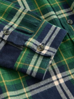 Superdry Check Shirt Green Clearance
