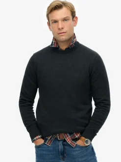 Superdry Essentials Cotton Jumper Grey Discount