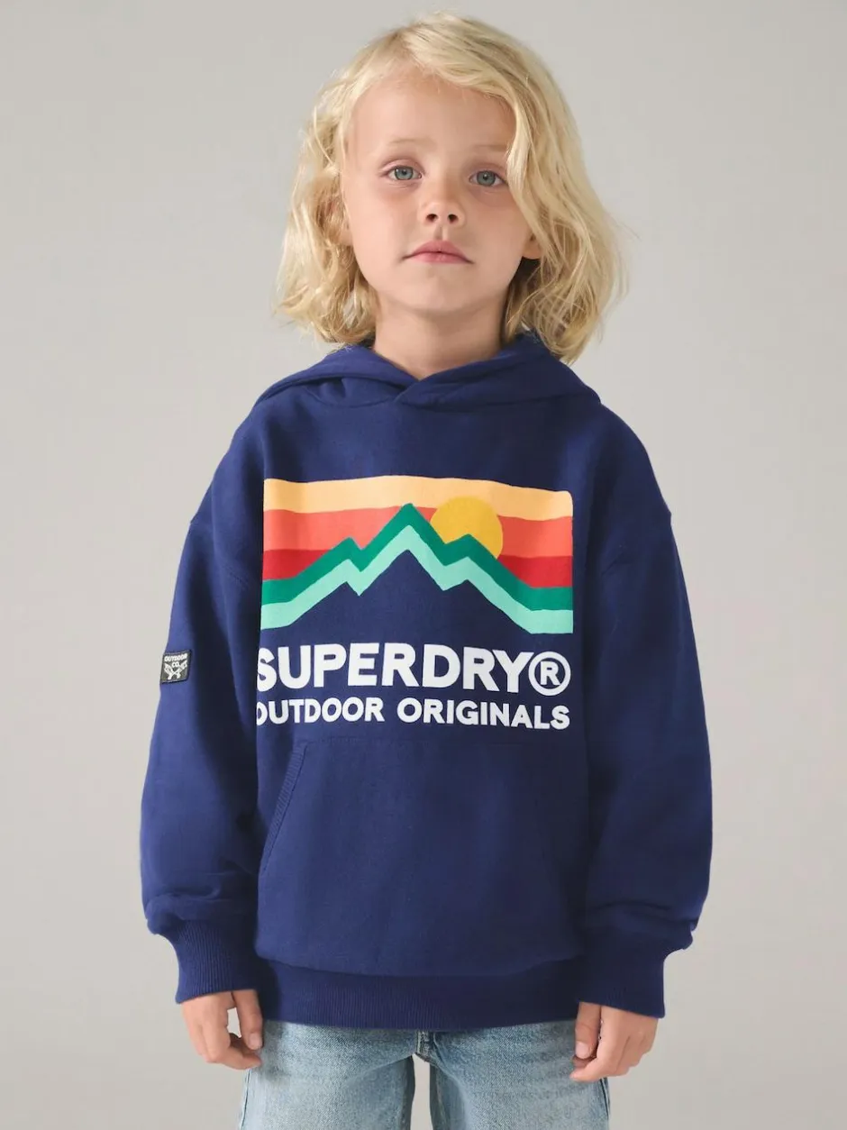 Superdry Navy Mix Hoodie Outlet