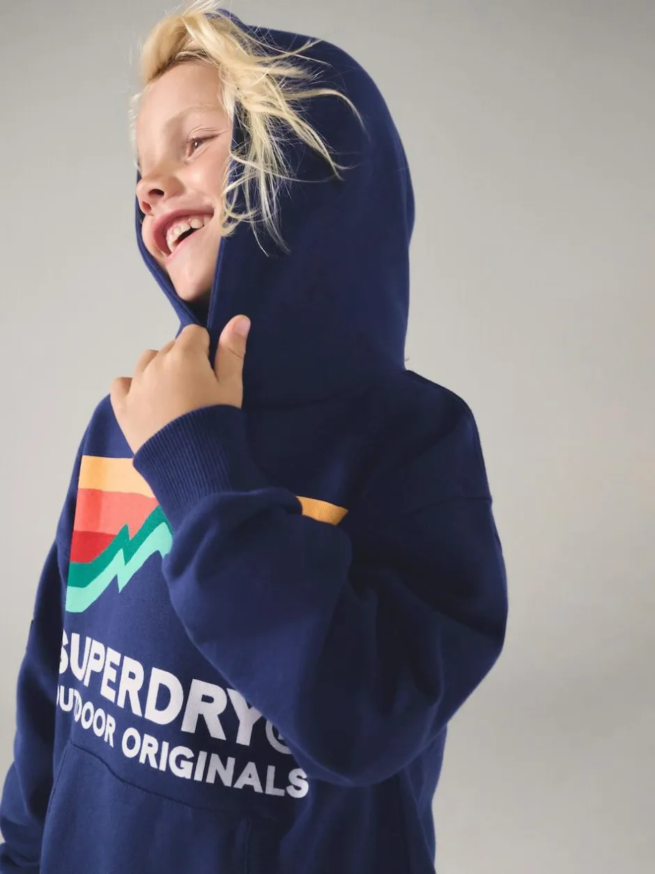 Superdry Navy Mix Hoodie Outlet