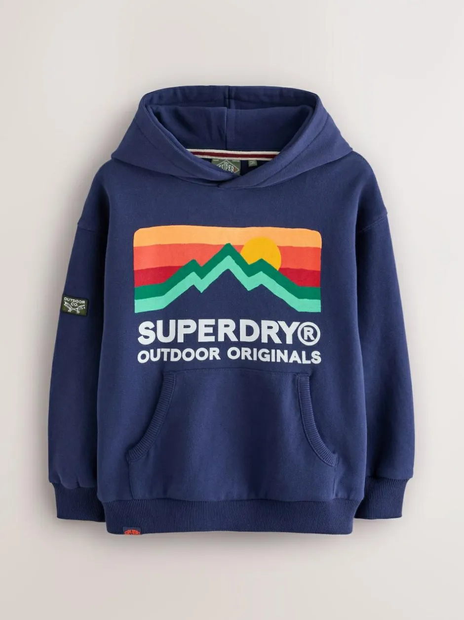 Superdry Navy Mix Hoodie Outlet