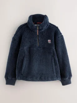 Superdry Navy Quarter Zip Fleece Hot