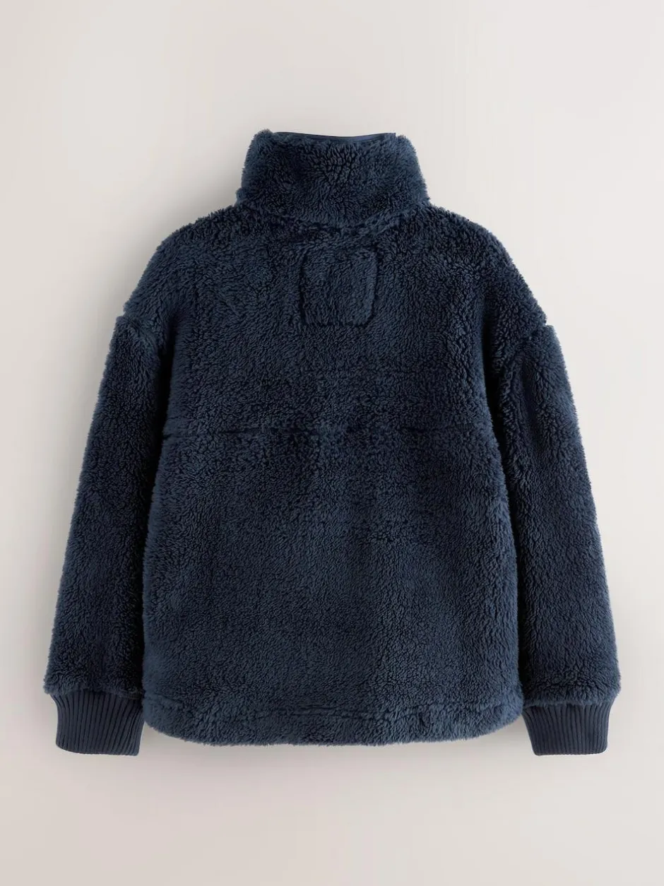 Superdry Navy Quarter Zip Fleece Hot