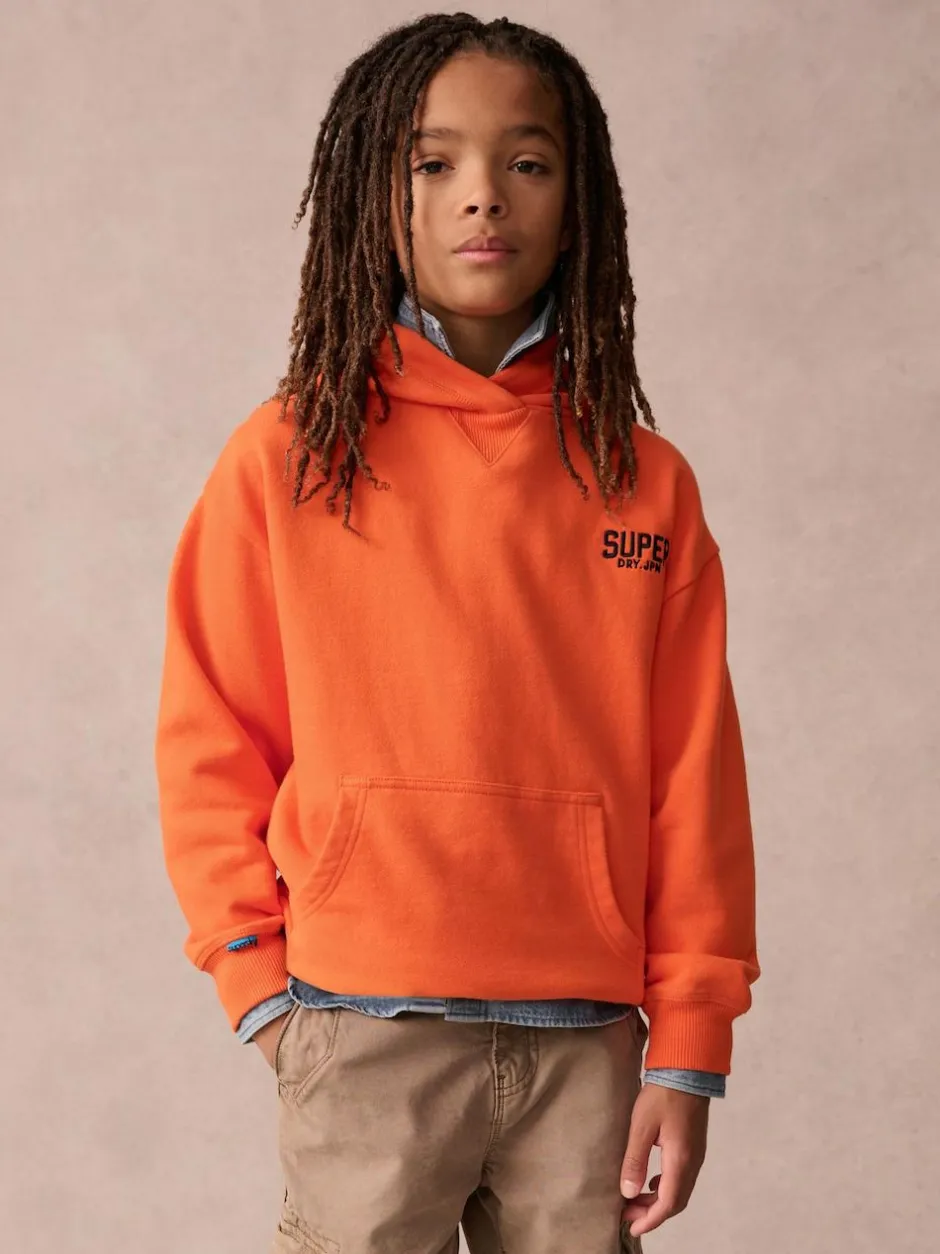 Superdry Essentials Hoodie Orange Best