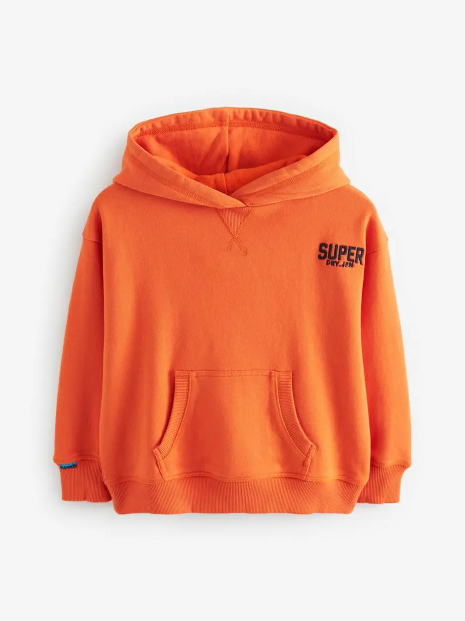Superdry Essentials Hoodie Orange Best