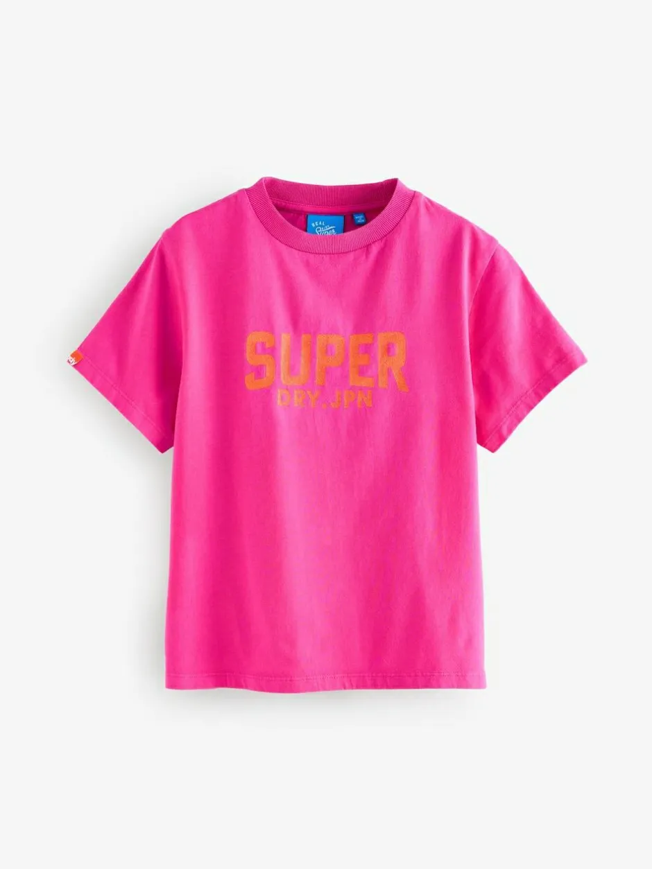 Superdry T-Shirts 3 Pack Pink Hot