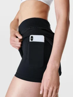 Sweaty Betty Tempo Run Shorts Black New