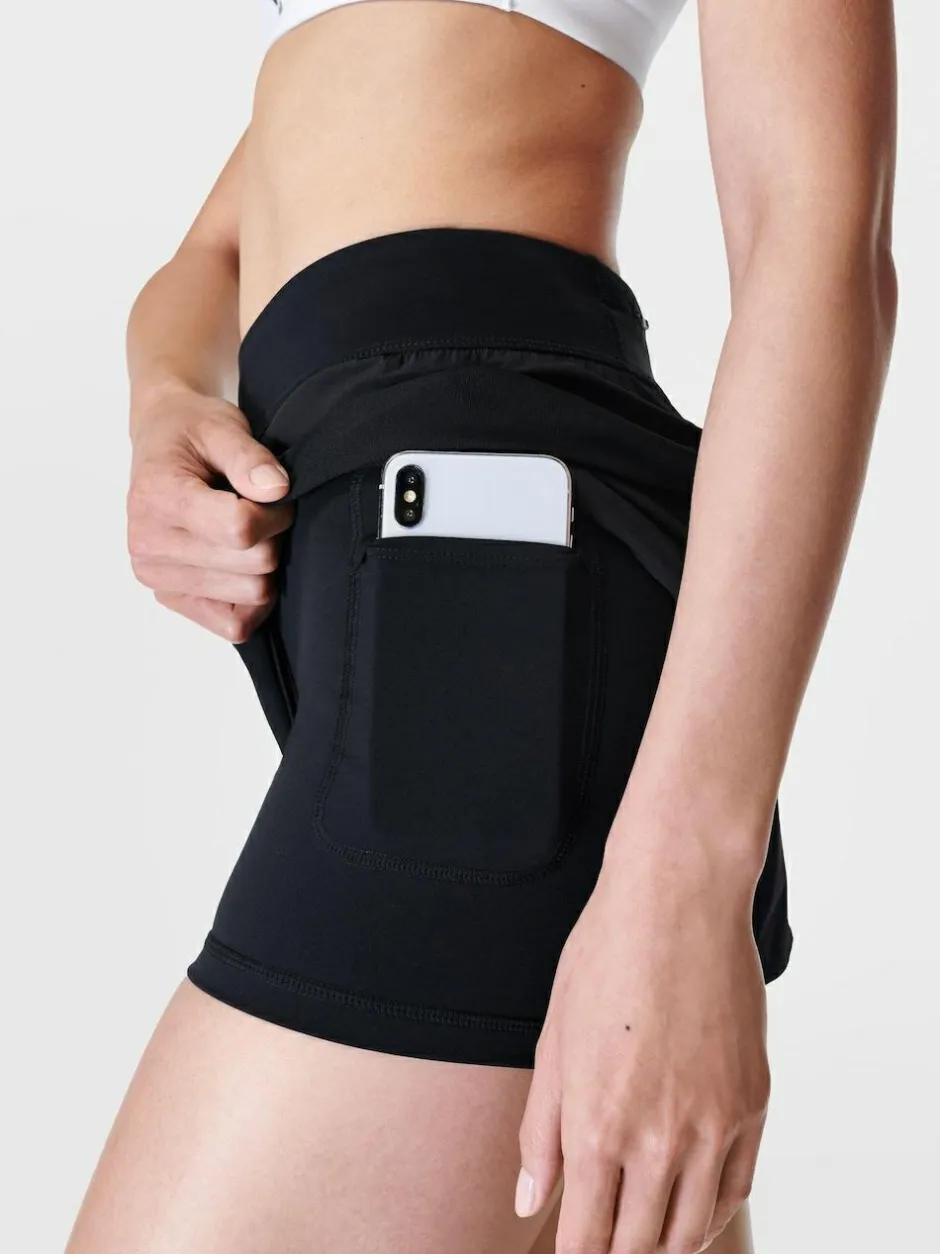 Sweaty Betty Tempo Run Shorts Black New