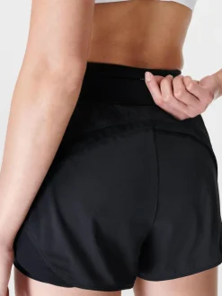 Sweaty Betty Tempo Run Shorts Black New