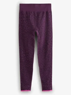 Sweaty Betty Animal Base Layer Leggings Purple