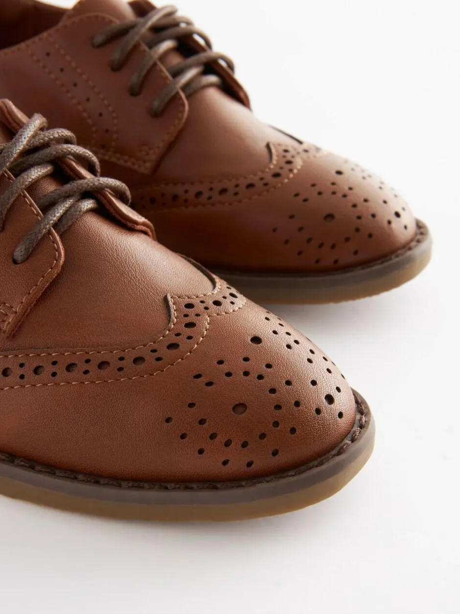 Next Tan Brown Brogue Shoes Sale