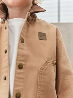 Next Canvas Overshirt (3mths-7yrs) Tan Brown Outlet