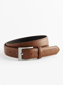 Next Faux Leather Belt Tan Brown Online