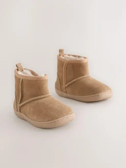 Next Tan Brown First Walker Suede Pull On Boots Sale
