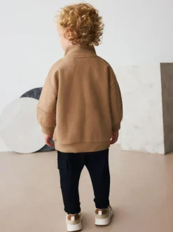 Next Half Zip Top and Joggers Set (3mths-7yrs) Tan Brown Online