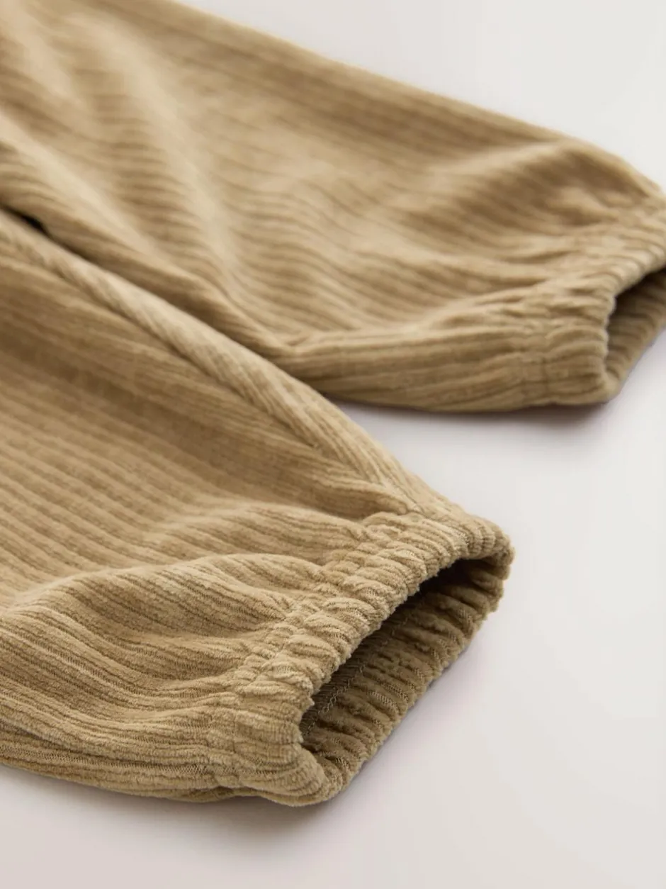 Next Jersey Cord Joggers (3mths-7yrs) Tan Brown New