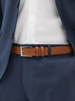 Next Leather Belt Tan Brown New