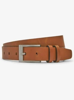 Next Leather Belt Tan Brown New