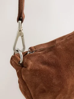Next Tan Brown Leather Sling Cross Body Bag Discount