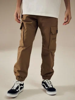 Next Tan Brown Loose Fit Cargo Trousers (3-16yrs) Clearance
