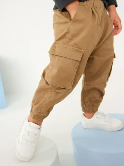 Next Regular Fit Cargo Trousers (3mths-7yrs) Tan Brown Discount
