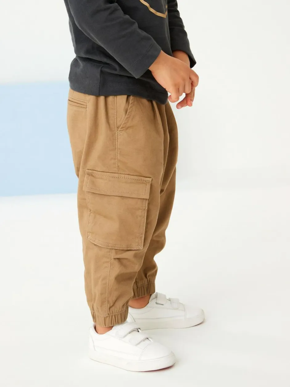 Next Regular Fit Cargo Trousers (3mths-7yrs) Tan Brown Discount