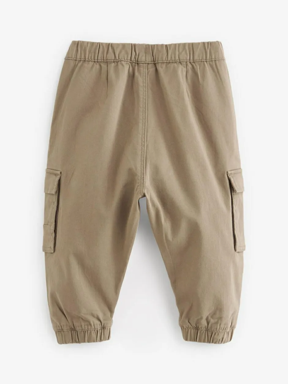 Next Regular Fit Cargo Trousers (3mths-7yrs) Tan Brown Discount