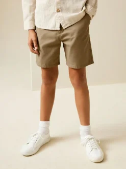 Next Regular Fit Chino Shorts (3-16yrs) Tan Brown Best