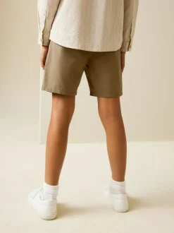 Next Regular Fit Chino Shorts (3-16yrs) Tan Brown Best