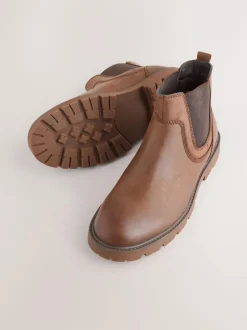 Next Tan Brown Relaxed Chelsea Boots Online
