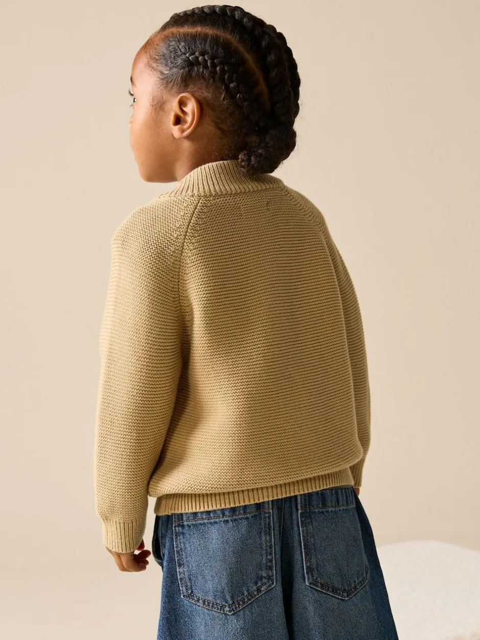 Next Tan Brown Safari Character Cardigan (3mths-7yrs) Best